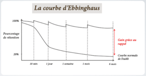 Courbe de l'oubli - Ebbinghaus